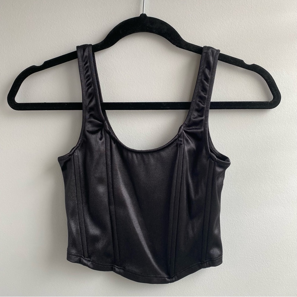 Bershka Black Corset Top